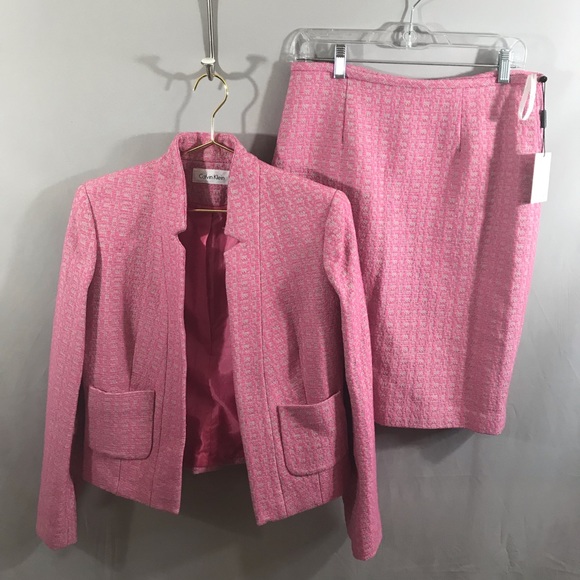 Calvin Klein pink tweed suit - Picture 5 of 5
